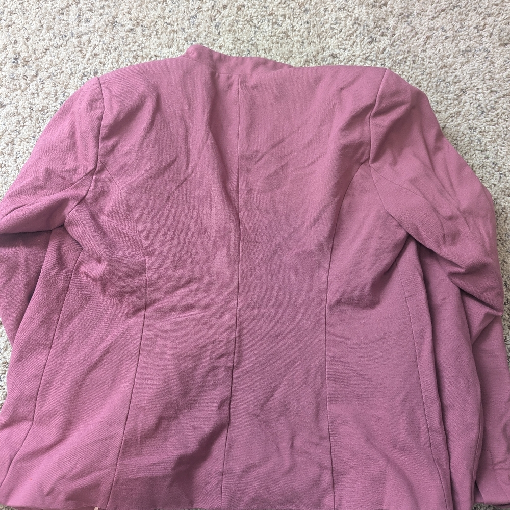 Maybe Open Front Blazer Jacket - Picture 2 of 4